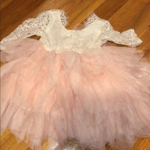 Tulle lace toddler tutu dress Easter